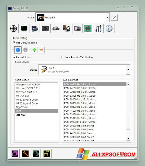 Captură de ecran Dxtory pentru Windows XP