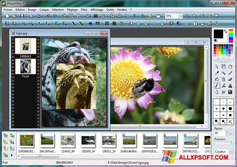 Captură de ecran PhotoFiltre pentru Windows XP