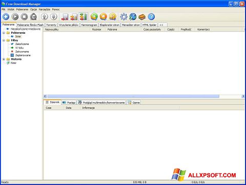 Captură de ecran Free Download Manager pentru Windows XP