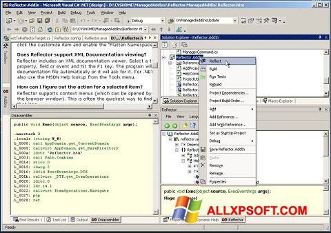 Captură de ecran Reflector pentru Windows XP