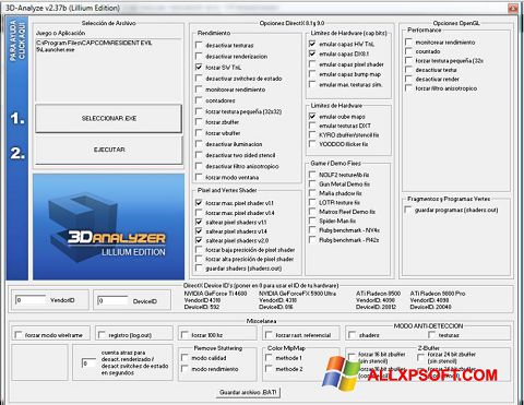 Captură de ecran 3D-Analyze pentru Windows XP