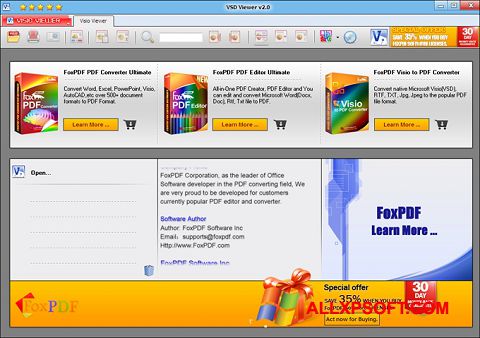 Captură de ecran VSD Viewer pentru Windows XP