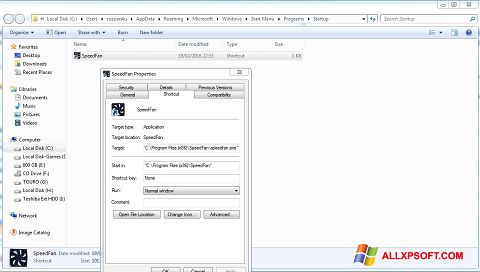Captură de ecran SpeedFan pentru Windows XP