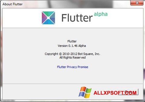 Captură de ecran Flutter pentru Windows XP