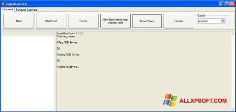 Captură de ecran SuperOneClick pentru Windows XP