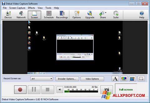 Captură de ecran Debut Video Capture pentru Windows XP