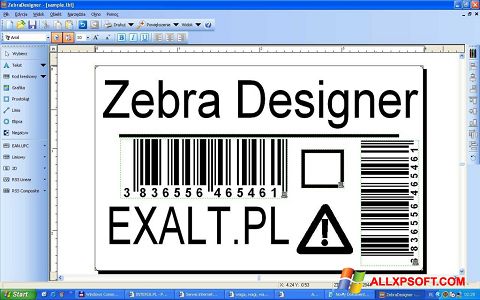 Captură de ecran Zebra Designer pentru Windows XP