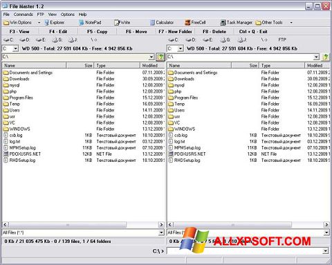 Captură de ecran File Master pentru Windows XP