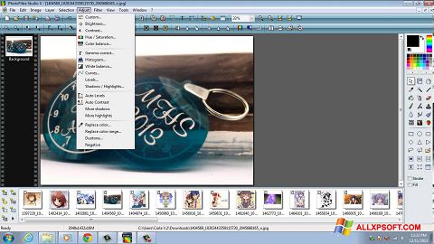 Captură de ecran PhotoFiltre Studio X pentru Windows XP