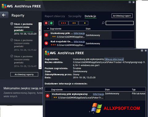 Captură de ecran AVG AntiVirus Free pentru Windows XP