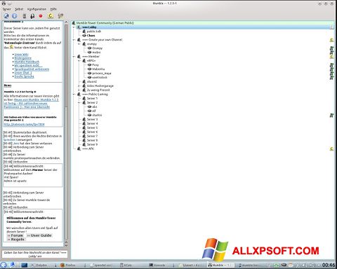 Captură de ecran Mumble pentru Windows XP