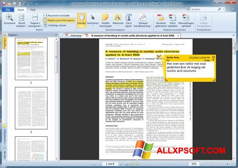 Captură de ecran Nitro PDF Reader pentru Windows XP