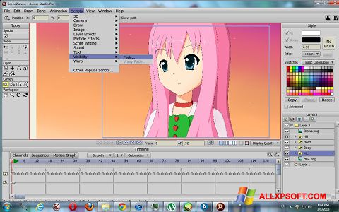 Captură de ecran Anime Studio pentru Windows XP