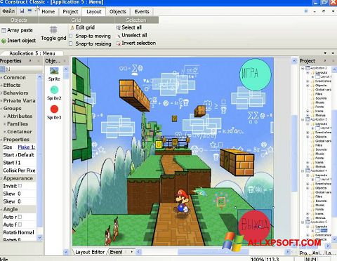 Captură de ecran Construct Classic pentru Windows XP