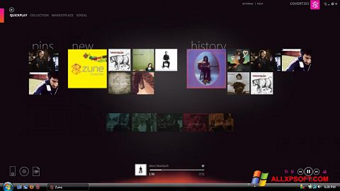 Captură de ecran Zune pentru Windows XP