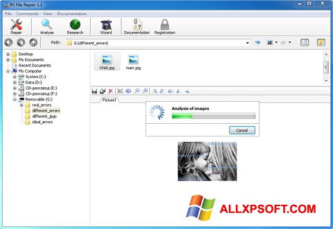 Captură de ecran RS File Recovery pentru Windows XP