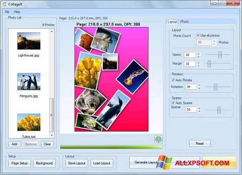 Captură de ecran CollageIt pentru Windows XP