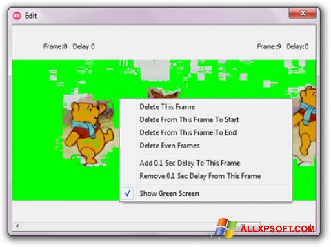 Captură de ecran GifCam pentru Windows XP