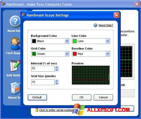 Captură de ecran RamSmash pentru Windows XP