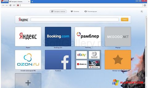 Captură de ecran Opera Next pentru Windows XP
