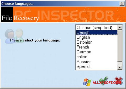 Captură de ecran PC Inspector File Recovery pentru Windows XP