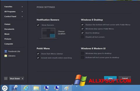 Captură de ecran Pokki pentru Windows XP