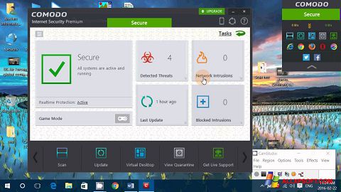 Captură de ecran Comodo Internet Security Premium pentru Windows XP