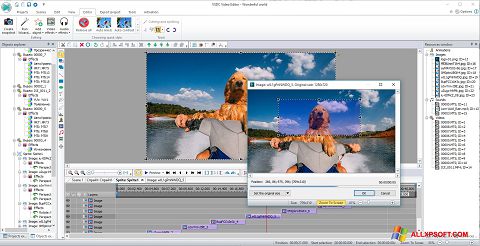 Captură de ecran VSDC Free Video Editor pentru Windows XP