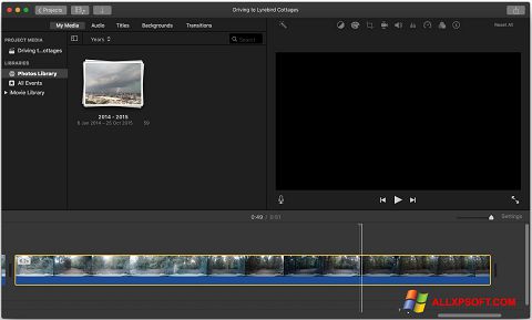 Captură de ecran iMovie pentru Windows XP