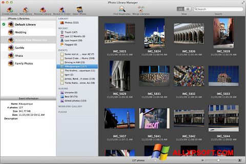 Captură de ecran iPhoto pentru Windows XP