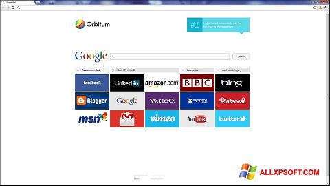 Captură de ecran Orbitum pentru Windows XP