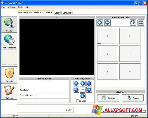 Captură de ecran webcamXP pentru Windows XP