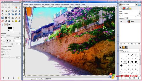 Captură de ecran GIMP pentru Windows XP