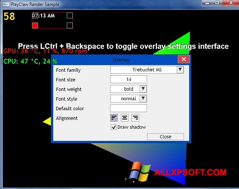 Captură de ecran PlayClaw pentru Windows XP