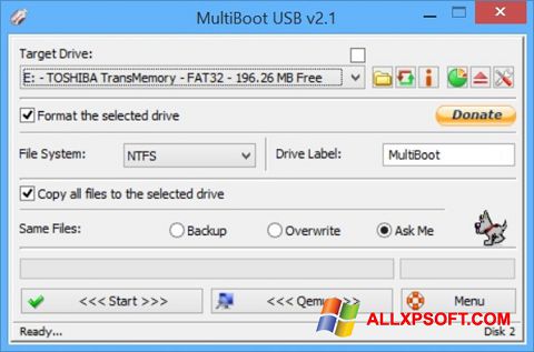 Captură de ecran Multi Boot USB pentru Windows XP