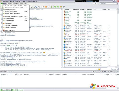 Captură de ecran FlylinkDC++ pentru Windows XP