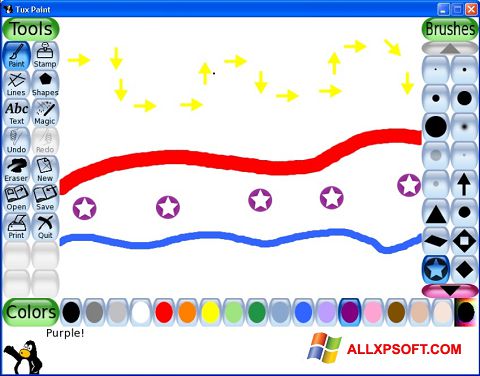 Captură de ecran Tux Paint pentru Windows XP