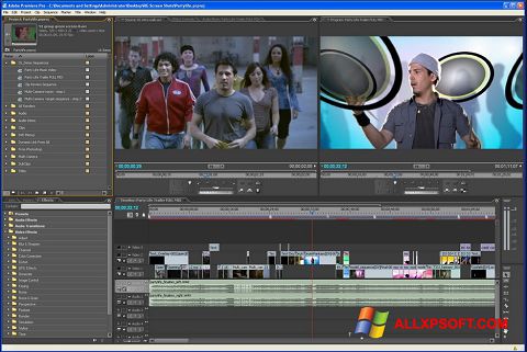 Captură de ecran Adobe Premiere Pro pentru Windows XP