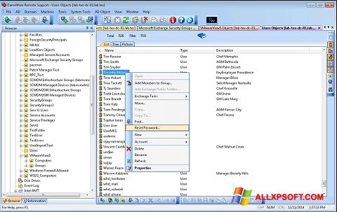 Captură de ecran Remote Administration Tool pentru Windows XP