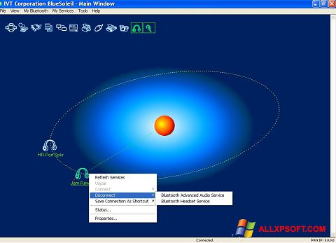 Captură de ecran BlueSoleil pentru Windows XP