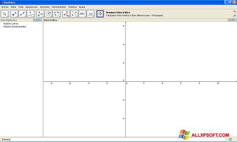 Captură de ecran GeoGebra pentru Windows XP