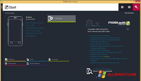 Captură de ecran MOBILedit! pentru Windows XP