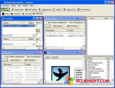 Captură de ecran Soulseek pentru Windows XP