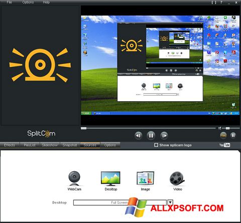 Captură de ecran SplitCam pentru Windows XP