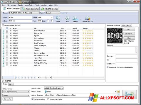 Captură de ecran Easy CD-DA Extractor pentru Windows XP