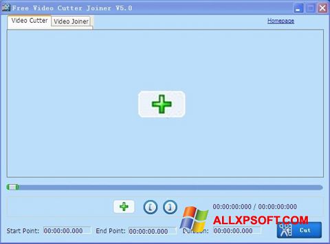 Captură de ecran Free Video Cutter pentru Windows XP