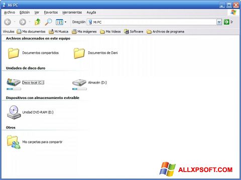 Captură de ecran Vista Drive Icon pentru Windows XP