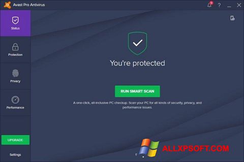 Captură de ecran Avast! Pro Antivirus pentru Windows XP