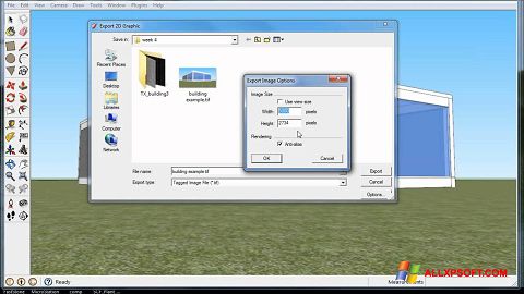 Captură de ecran Google SketchUp pentru Windows XP