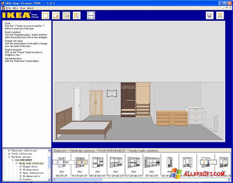 Captură de ecran IKEA Home Planner pentru Windows XP
